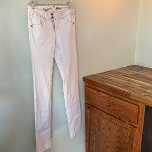 Twisted Heart White Jeans